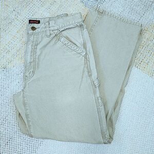 Wolverine Tan Duck Canvas Carpenter Pants 34x32